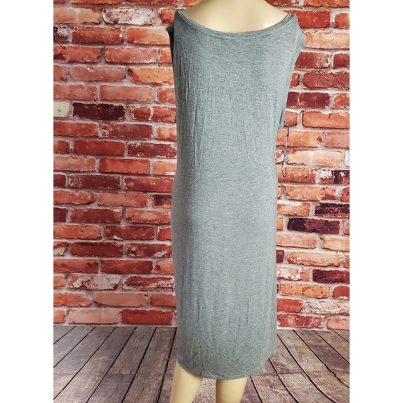 Style & Co Gray Rayon Faux Wrap Dress 3X - Picture 3 of 3